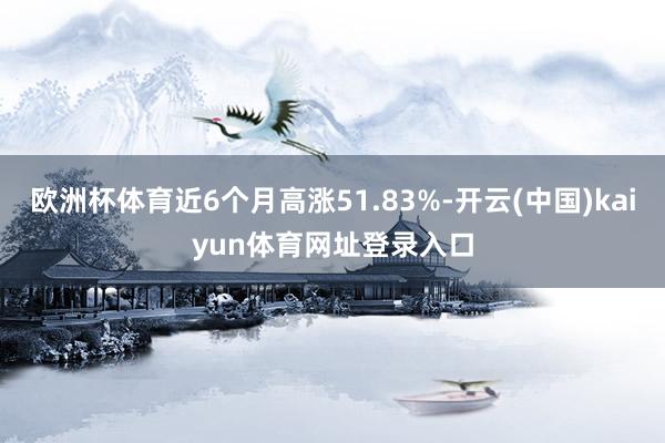 欧洲杯体育近6个月高涨51.83%-开云(中国)kaiyun体育网址登录入口